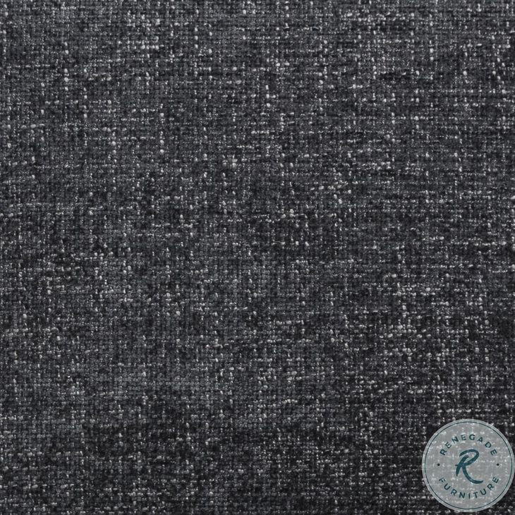 Mindy Charcoal Chenille Basketweave 116" Modular Sectional