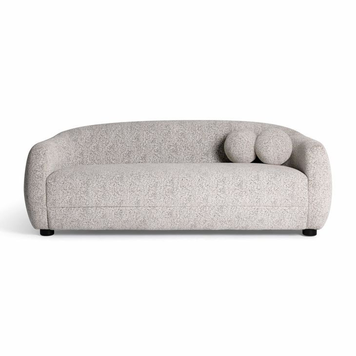 Judy Black and White 80" Sofa