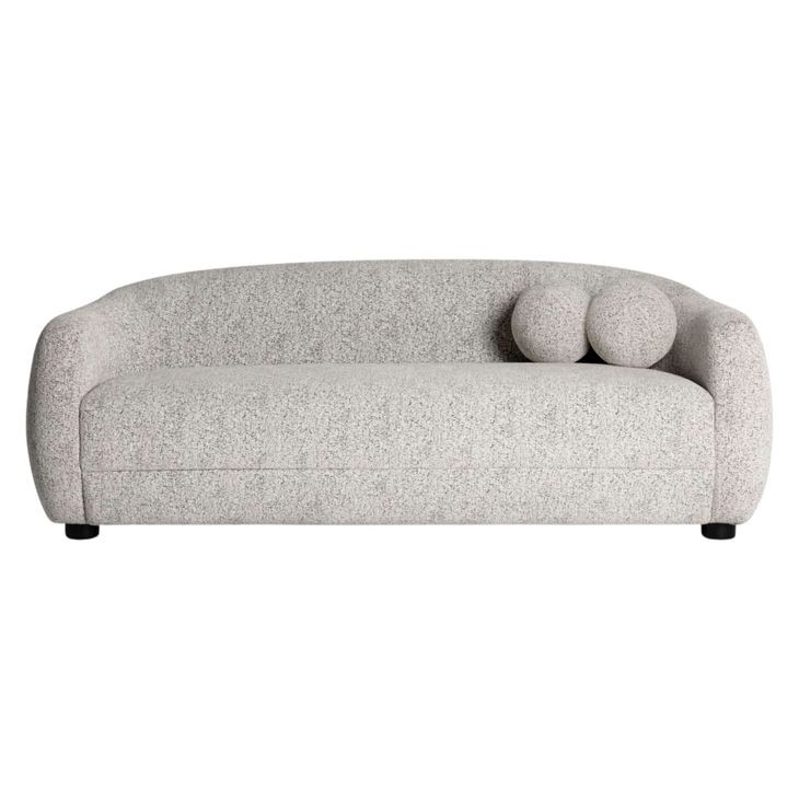 Judy Black and White 80" Sofa