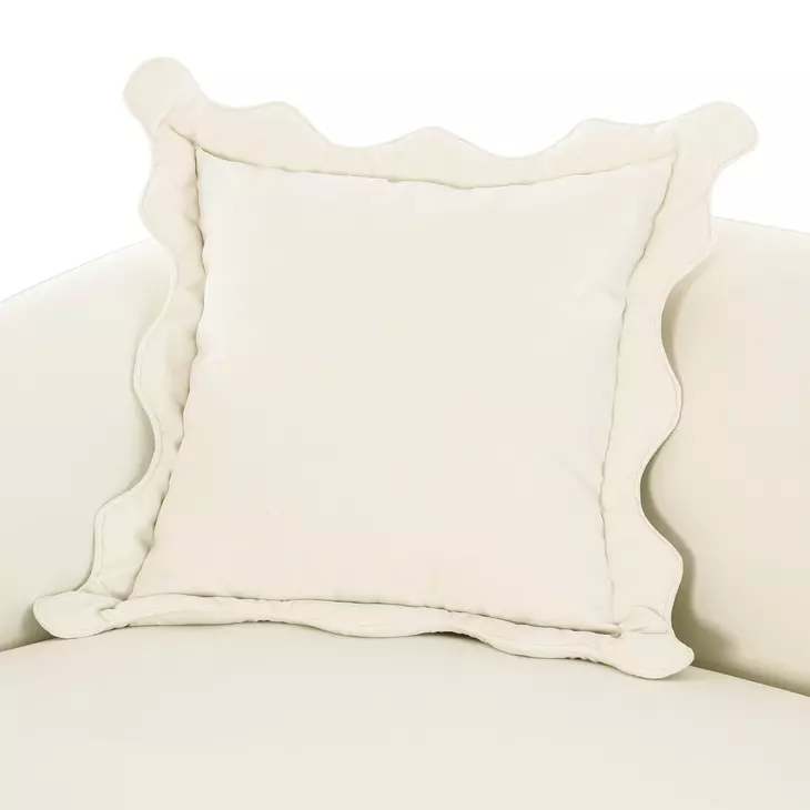 Lou Cream Performance Fabric 91" Sofa