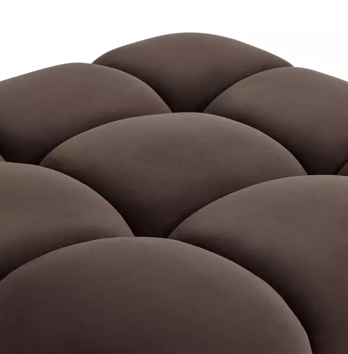 Calliope Dark Brown Performance Velvet 4 Piece Modular Sectional with Pillow