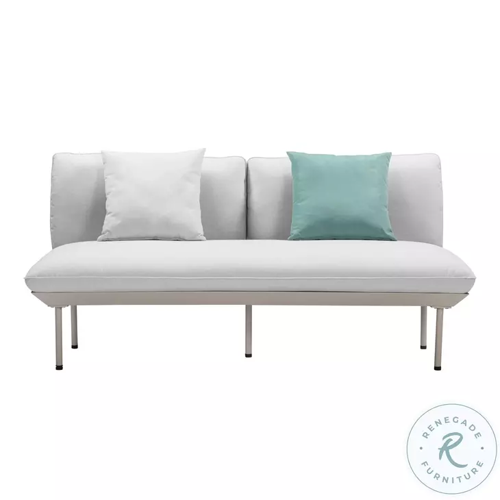 Katti Light Grey Outdoor 66" Loveseat