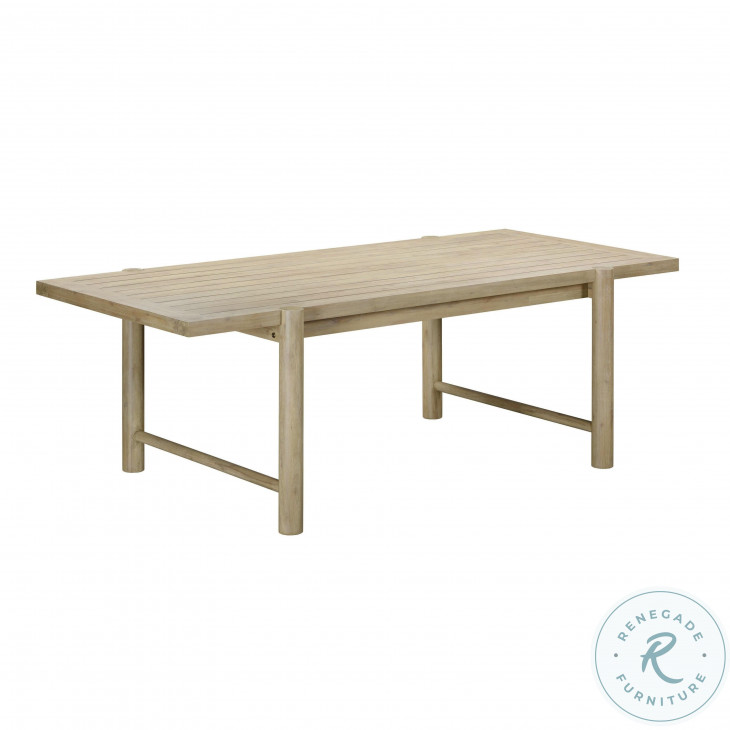 Gata Light Teak Outdoor Dining Table From TOV Coleman Furniture