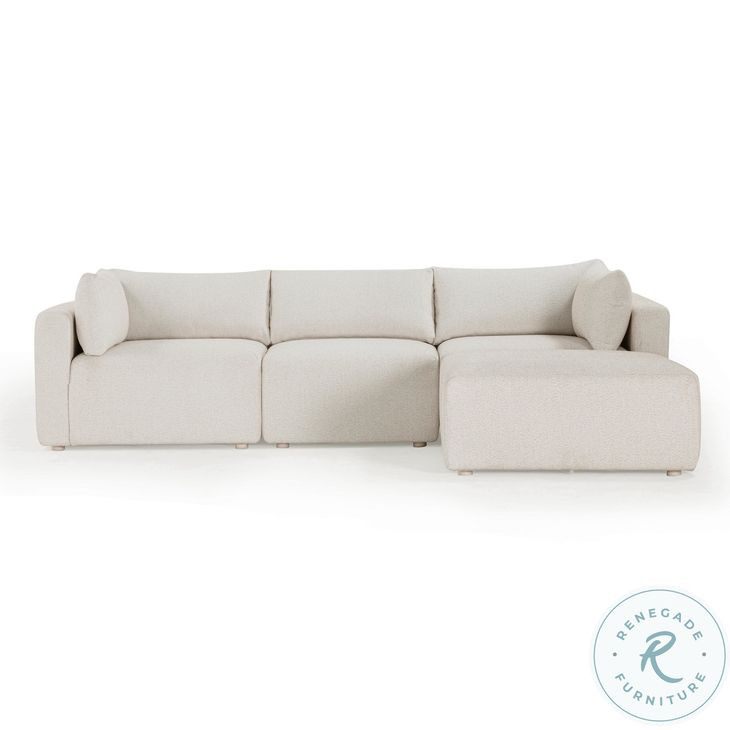 Hangover Cream Outdoor 114" Modular Sectional
