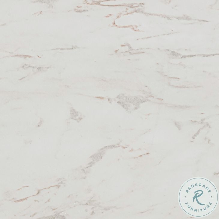 Smooch White Faux Marble Print 87" Outdoor Oval Dining Table