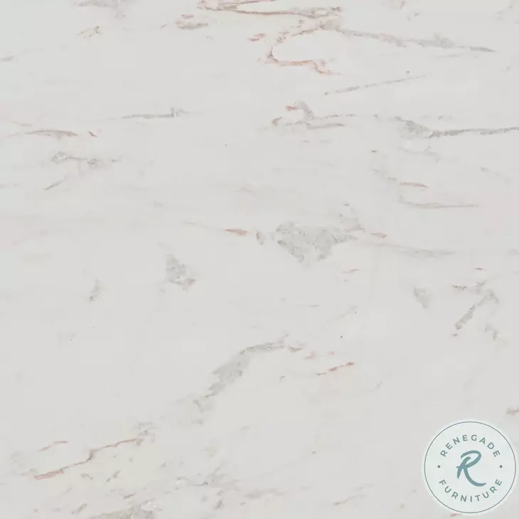 Smooch White Faux Marble Print 87" Outdoor Oval Dining Table