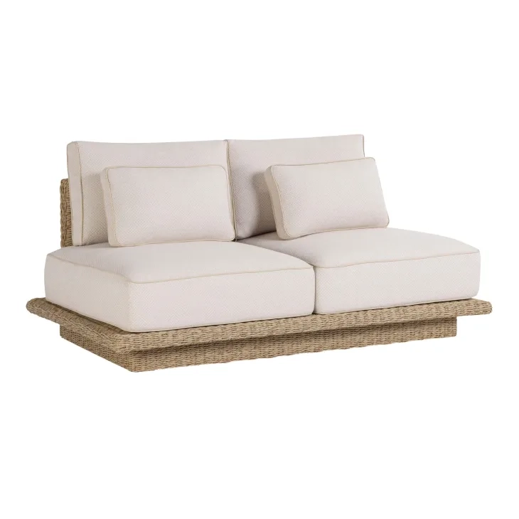 Mora Cream Outdoor 65" Sofa