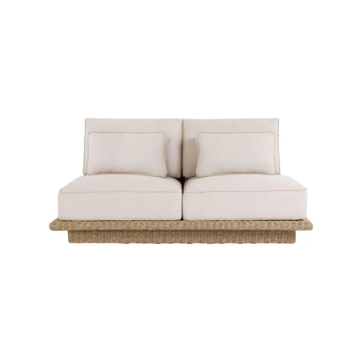Mora Cream Outdoor 65" Sofa