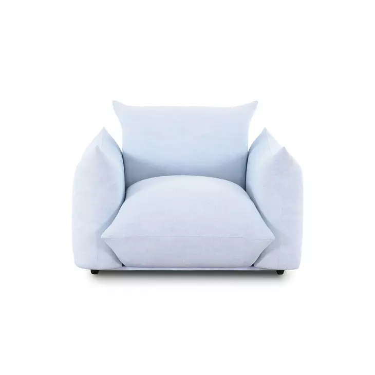 Saint Tropez Light Blue Performance Boucle Outdoor Arm Chair