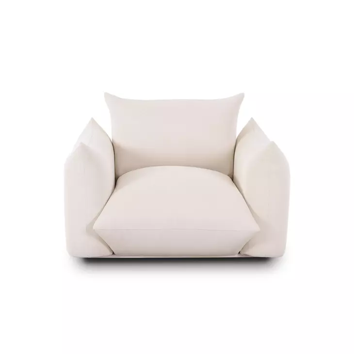 Saint Tropez Cream Performance Boucle Outdoor Arm Chair