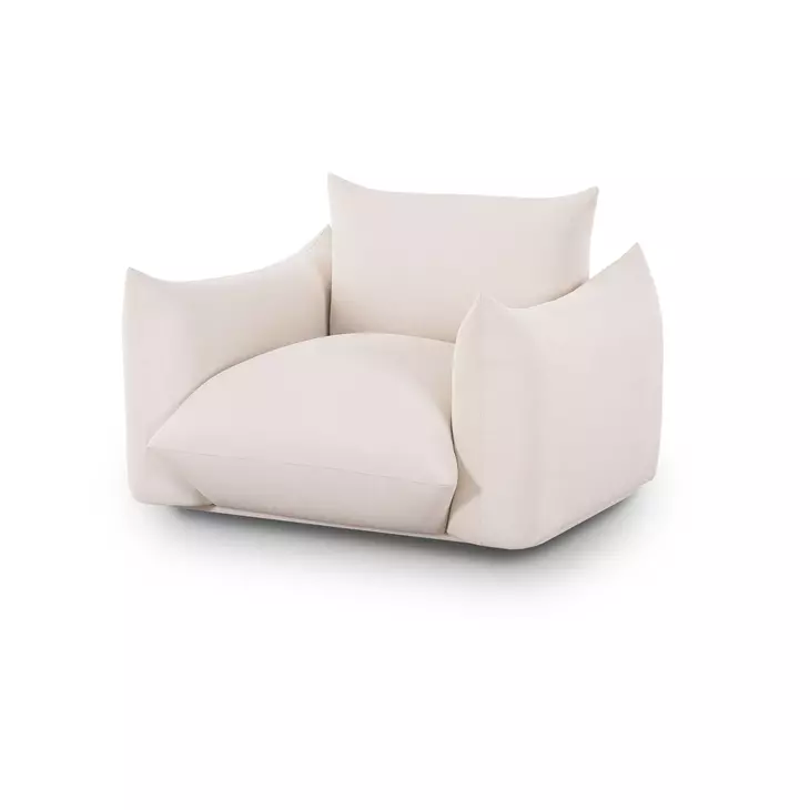 Saint Tropez Cream Performance Boucle Outdoor Arm Chair