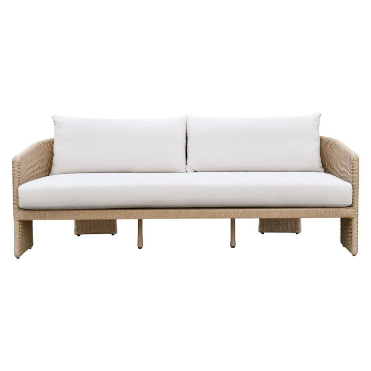 Alexa Cream Outdoor 80" Sofa