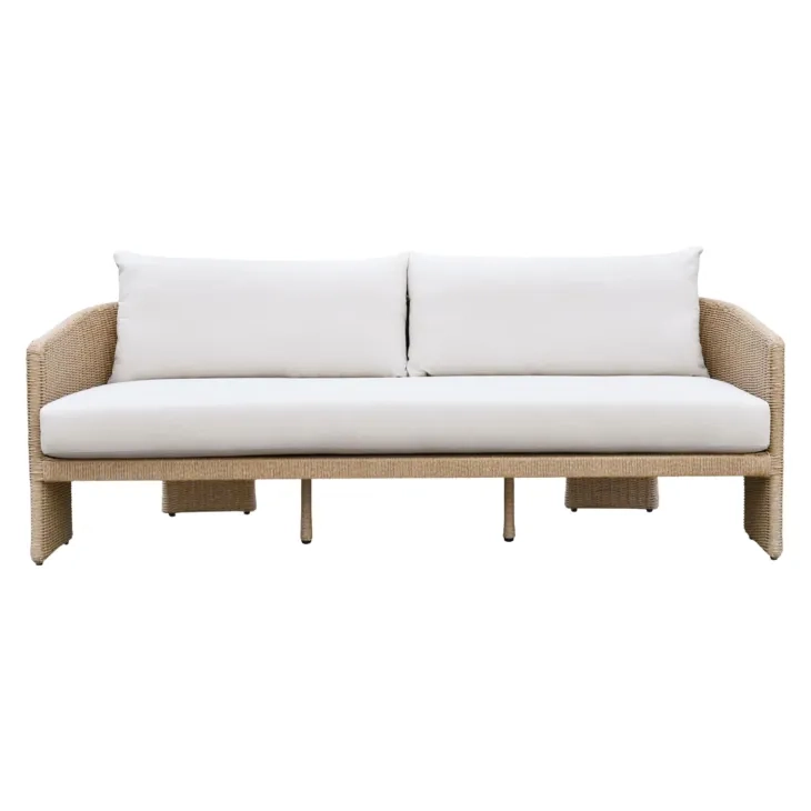 Alexa Cream Outdoor 80" Sofa