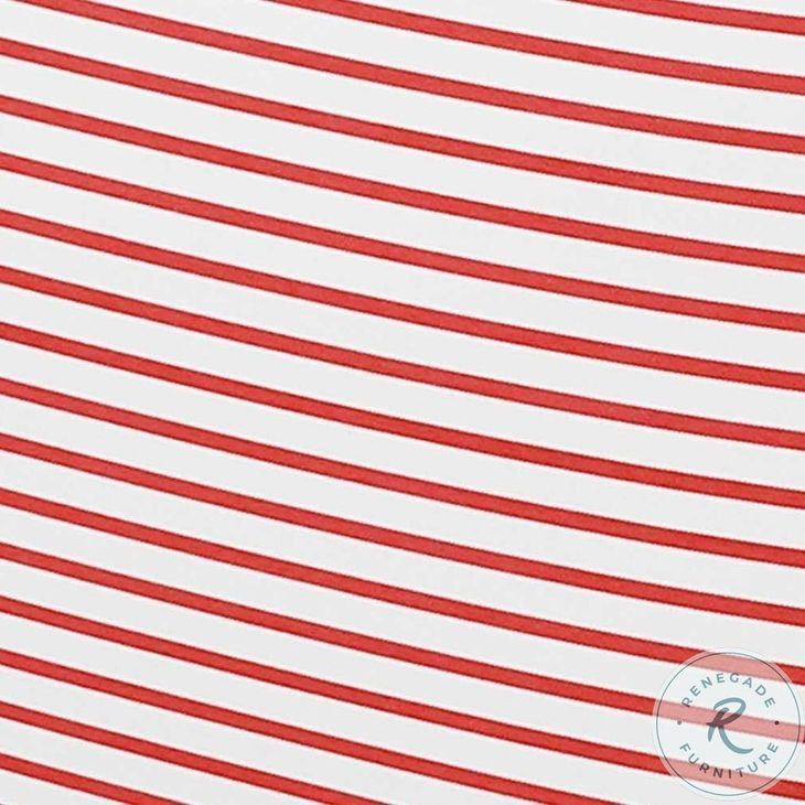 Salty Red Striped Outdoor Sofa
