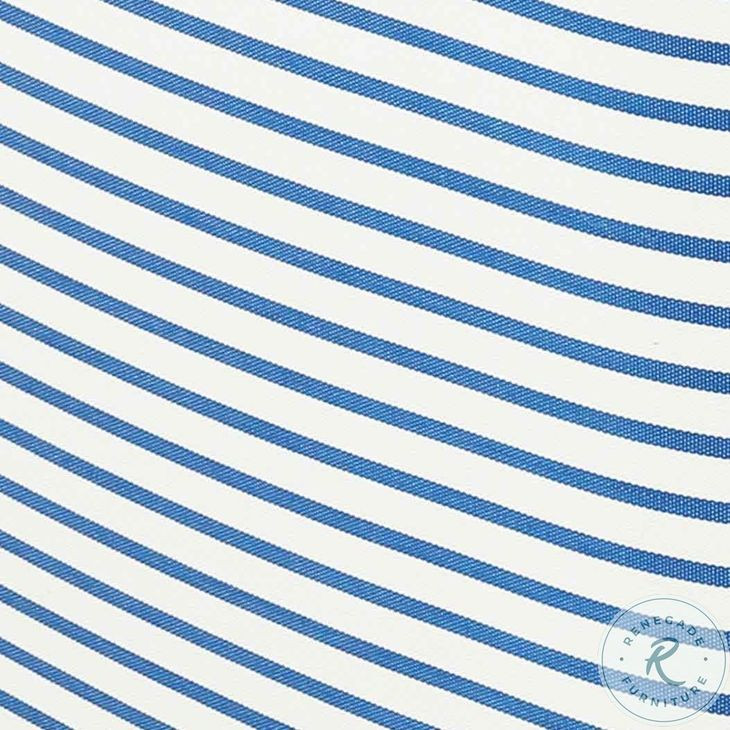 Salty Blue Striped Outdoor Sofa