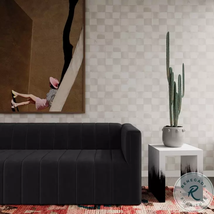 Matra Black and White End Table