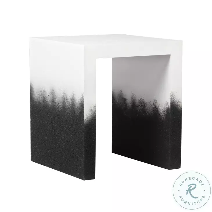 Matra Black and White End Table