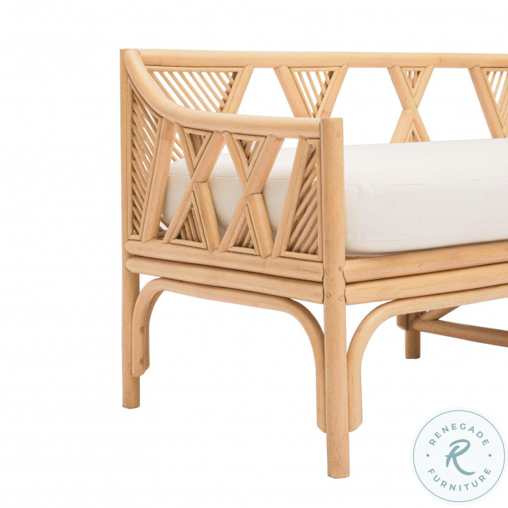 Jayla Natural Rattan Bench From TOV | Coleman Furniture