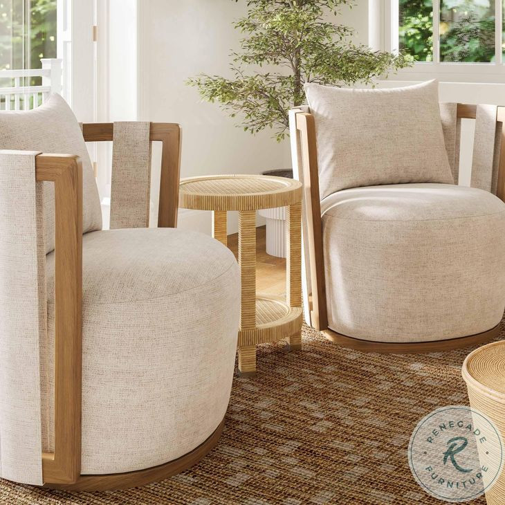 Amara Natural Rattan Round Side Table