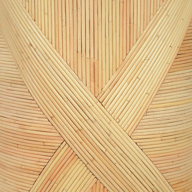 Matea Natural Round Cross Side Table