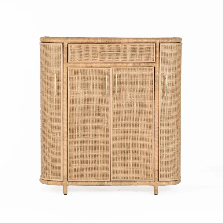 Tarot Natural 4 Door Bar Cabinet