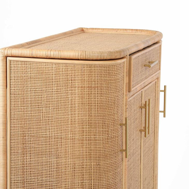 Tarot Natural 4 Door Bar Cabinet