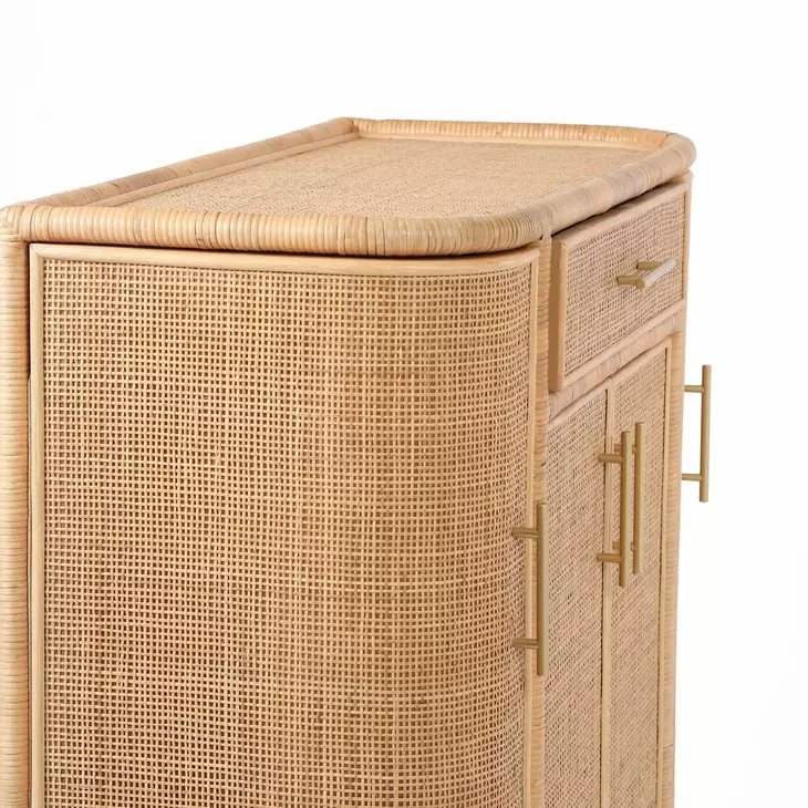 Tarot Natural 4 Door Bar Cabinet