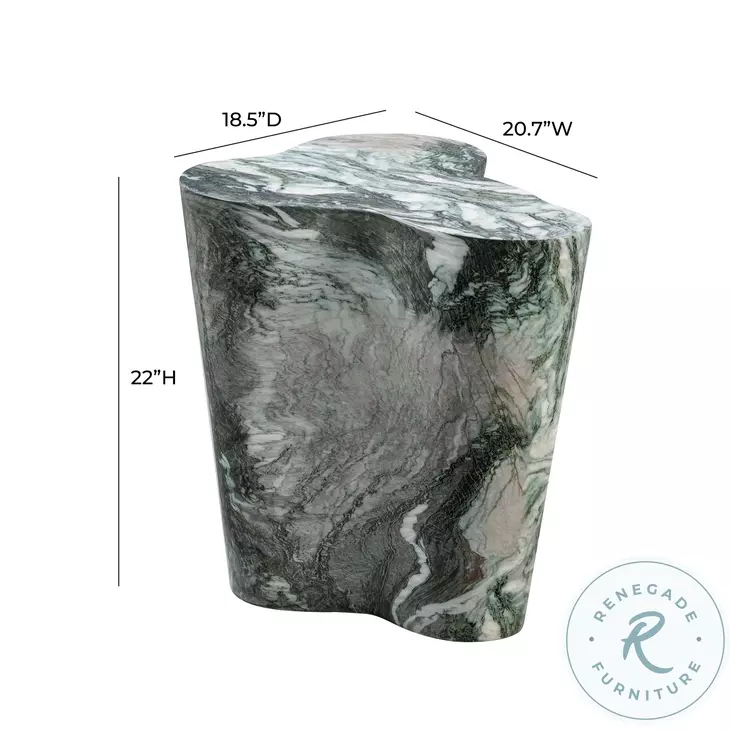 Slab Grey And Blush Faux Marble Occasional Table Set