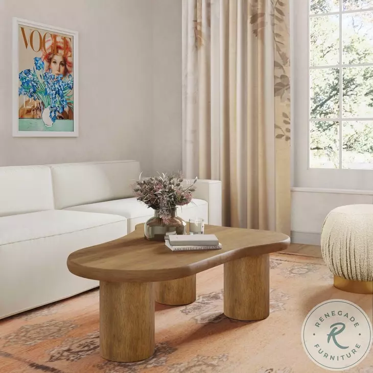 Gotham Cognac Coffee Table From TOV | Coleman Furniture