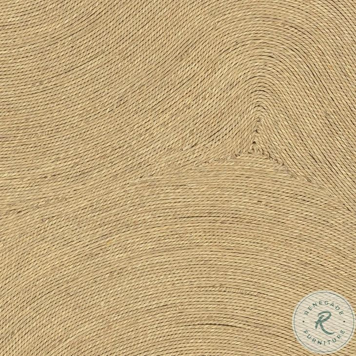 Slab Natural Seagrass Free Form Coffee Table