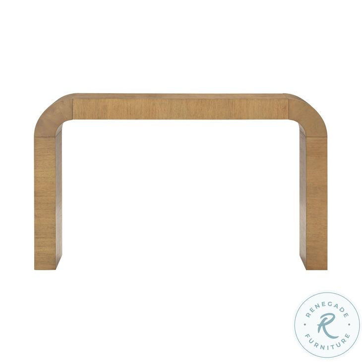 Hump Natural Rectangular Console Table