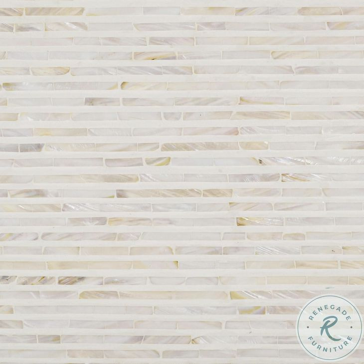 Opus Cream Capiz Shell Rectangular Console Table