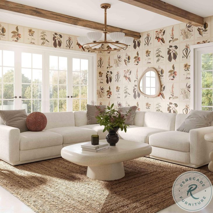 Darial Sandstone Outdoor Rectangular Coffee Table - Thumbnail 2