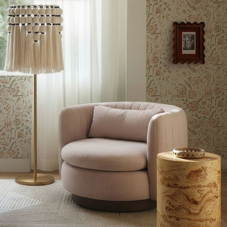Fig Natural Round Side Table