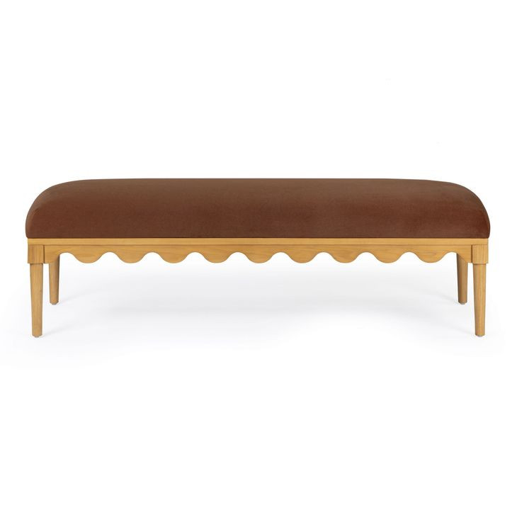 Oodle Bronze Performance Fabric Upholstered Bed Bench