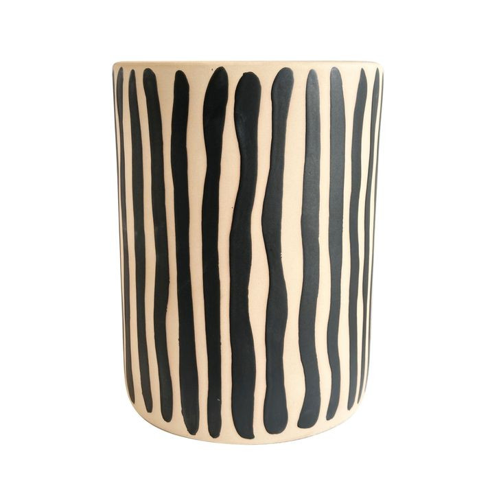 Tempest Black and White Round Outdoor Side Table