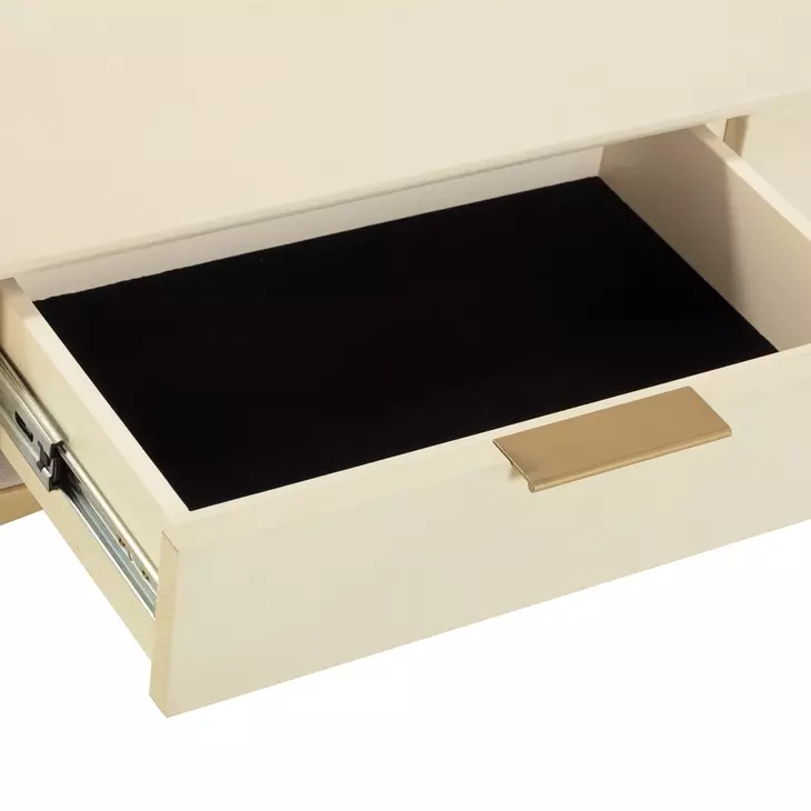 Pesce Cream Rectangular Console Table