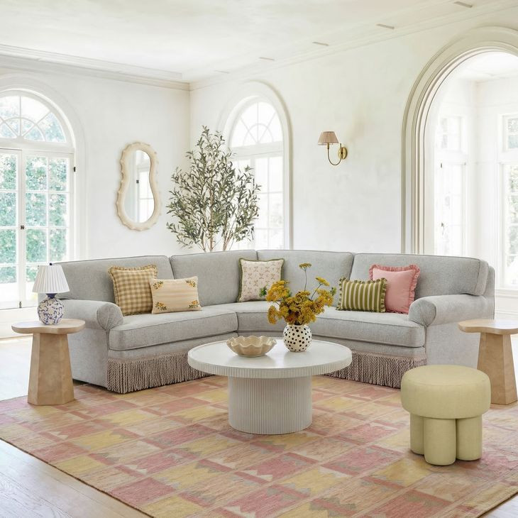 Darcy White Round Outdoor Concrete Top Occassional Table Set