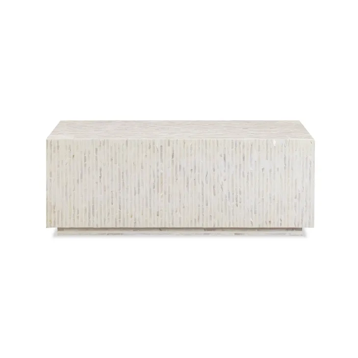 Earl Cream Rectangular Coffee Table