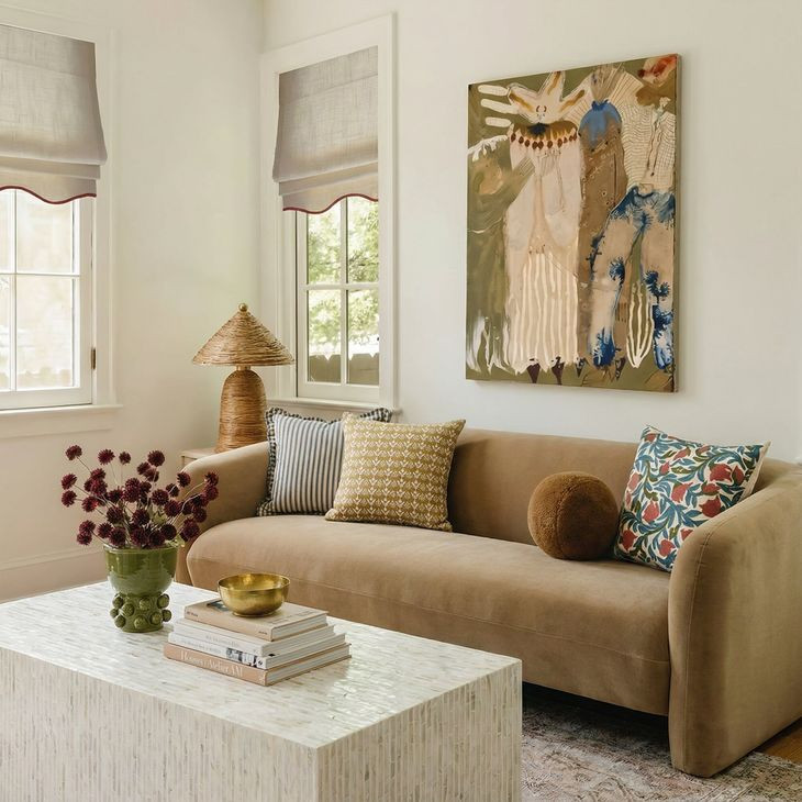 Earl Cream Rectangular Coffee Table