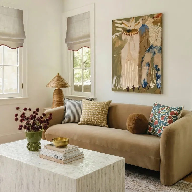 Earl Cream Rectangular Coffee Table
