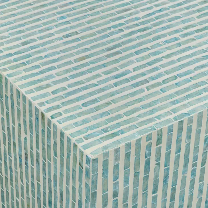 Earl Light Blue Rectangular Coffee Table