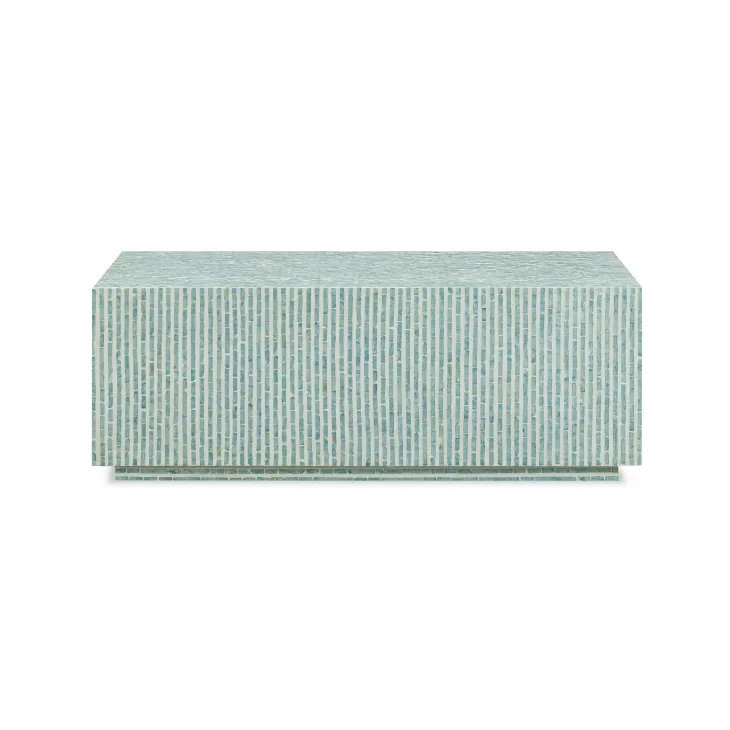 Earl Light Blue Rectangular Coffee Table