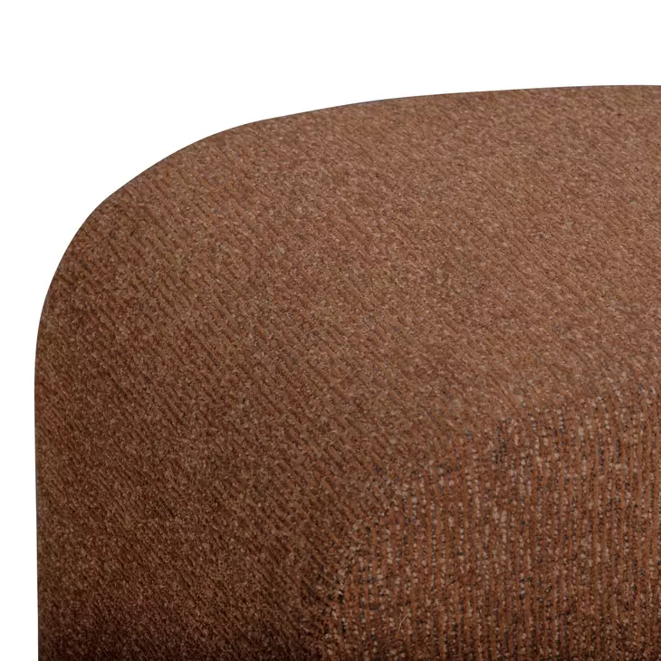Desi Red Performance Fabric Upholstered Square Ottoman