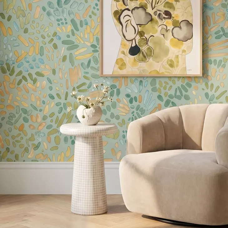 Monica Beige Outdoor Round Tall Side Table