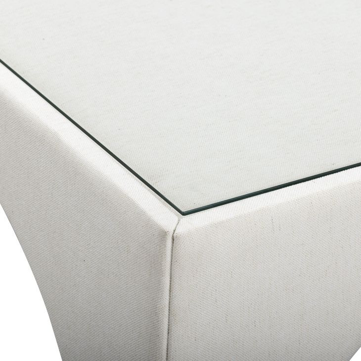Tomlin Cream Performance Fabric 35" Square Game Table