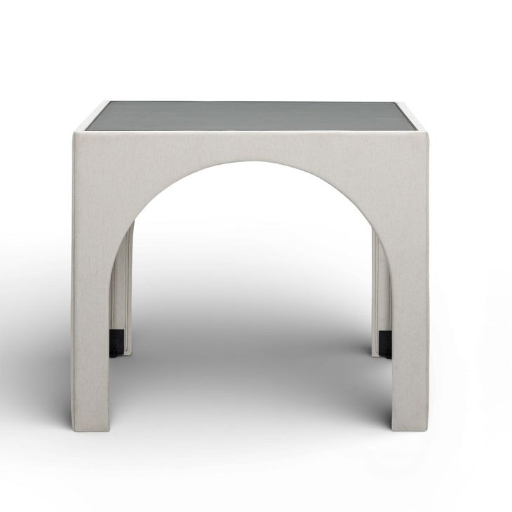Tomlin Cream Performance Fabric 35" Square Game Table