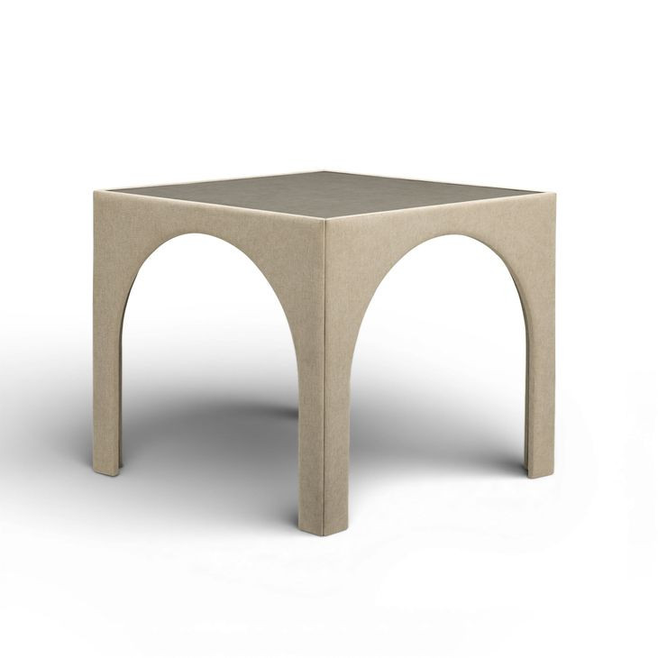 Tomlin Tan Performance Fabric 35" Square Game Table