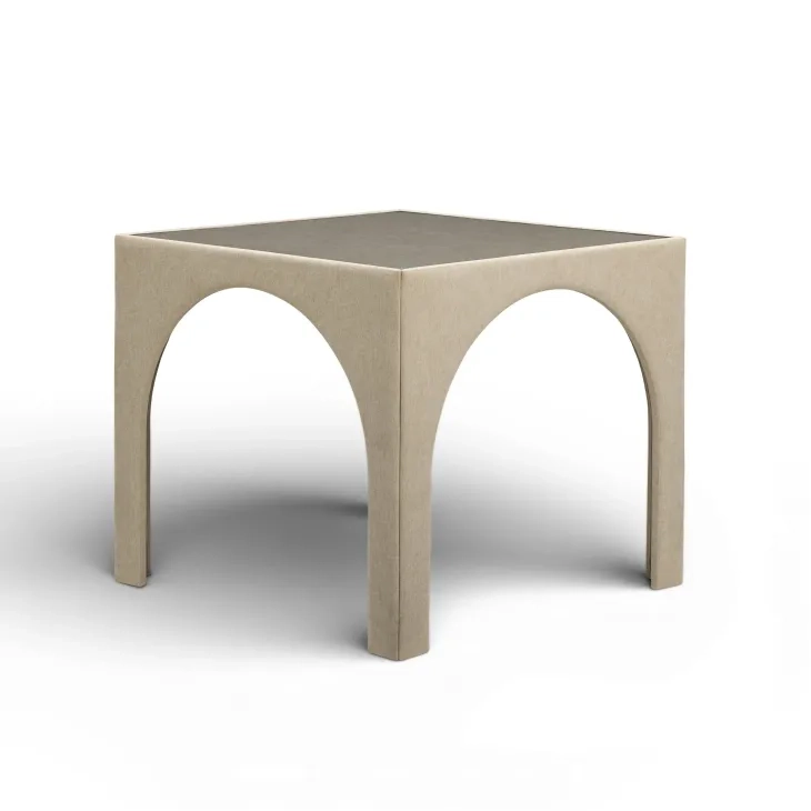 Tomlin Tan Performance Fabric 35" Square Game Table