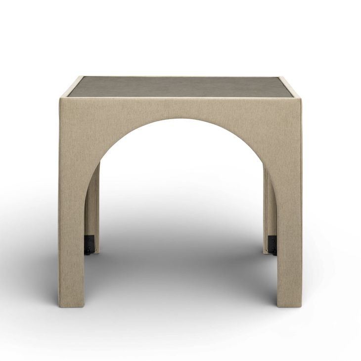 Tomlin Tan Performance Fabric 35" Square Game Table